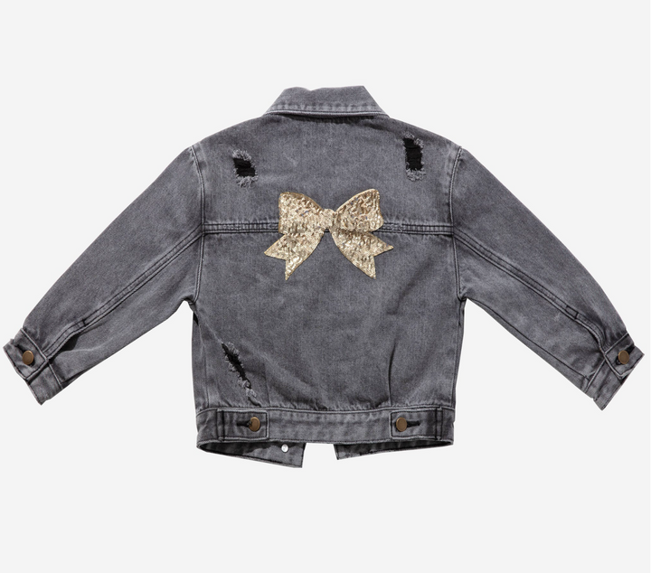 Petite Hailey Patched Denim Jacket Skipper & Scout 