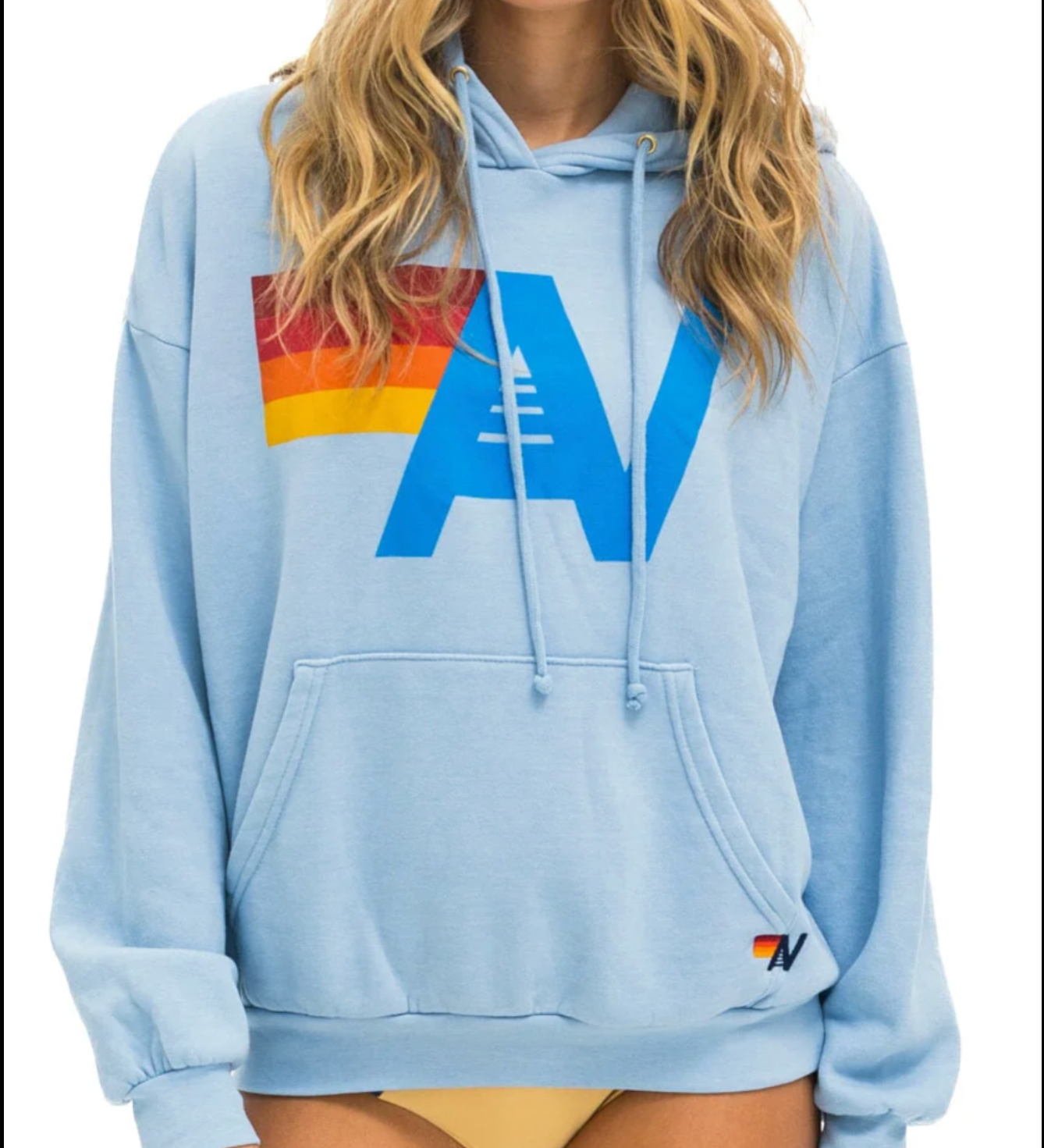 Aviator Nation Logo Relaxed Pullover Hoodie