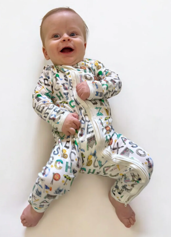 Timo NYC Alphabet Soup Footie Skipper & Scout 