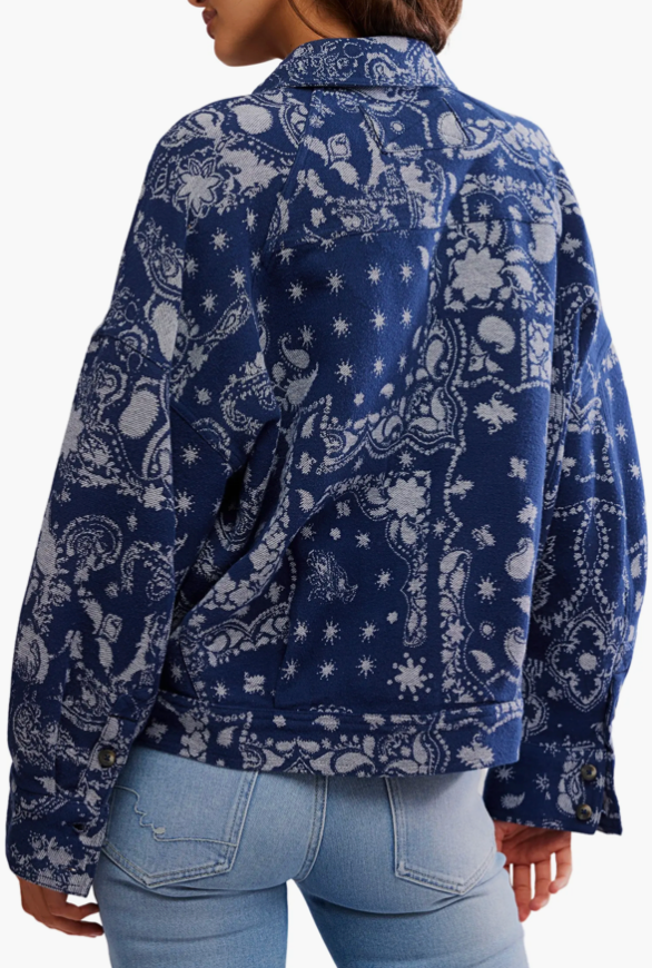 Free People Bandana Jacquard Shirt Skipper & Scout 
