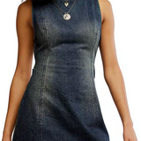 Free People Atlas Denim Mini Dress