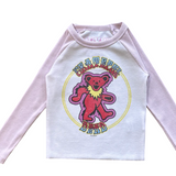 Rowdy Sprout Grateful Dead Bears Girls Rib Raglan