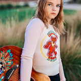 Rowdy Sprout Grateful Dead Bears Girls Rib Raglan