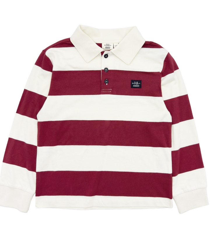 Feather 4 Arrow Nash Rugby LS Striped Polo Skipper & Scout 