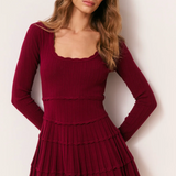 Love Shack Lavender Pointelle Mini Dress