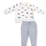 Angel Dear Construction Vehicles Sweatshirt and Jogger Set