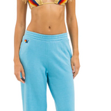 Aviator Nation 5 Stripe Wide Leg Sweatpants