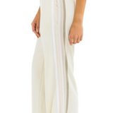 Aviator Nation 5 Stripe Wide Leg Sweatpants