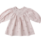 Quincy Mae Bows Smocked Dress