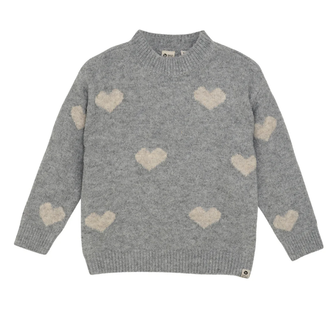 Daily Seven Heart Knit Sweater Skipper & Scout 