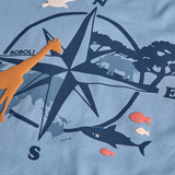 Boboli boy's Compass L/S Cotton Tee