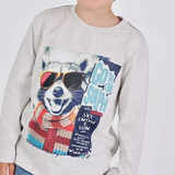 Boboli boy's L/S Raccoon Tee