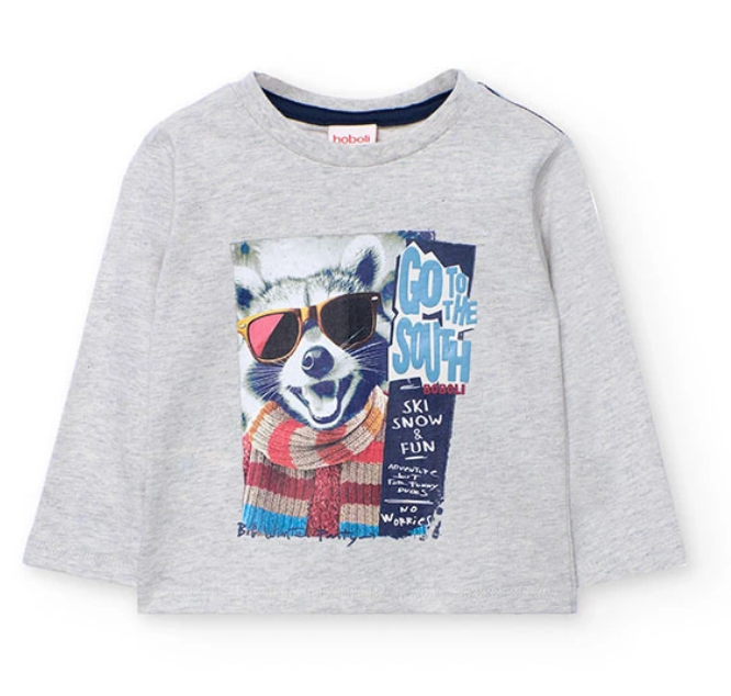 Boboli boy's L/S Raccoon Tee Skipper & Scout 