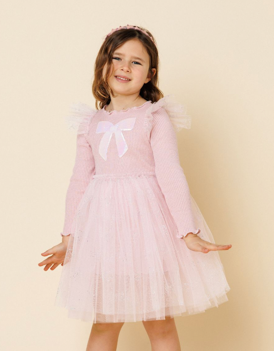 Petite Hailey Jewel Bow Tutu Dress Skipper & Scout 