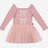 Petite Hailey Glitter Bows Dress