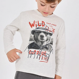 Boboli Sunglasses Bear LS Tee
