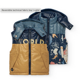 Boboli Technical Fabric Reversible Vest
