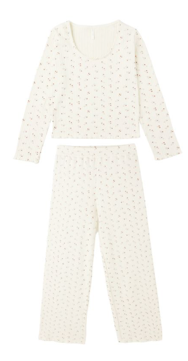 Rylee + Cru Ditsy Ribbed LS Top/Legging SET Skipper & Scout 