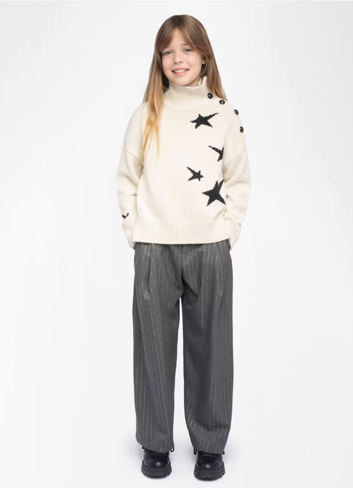 Zadig & Voltaire Stars Button Shoulder Pullover Skipper & Scout 
