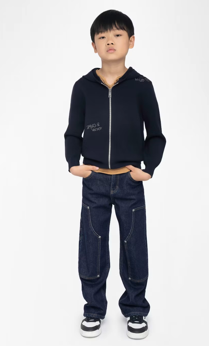 Zadig & Voltaire Embroidered Zip Hoodie Skipper & Scout 