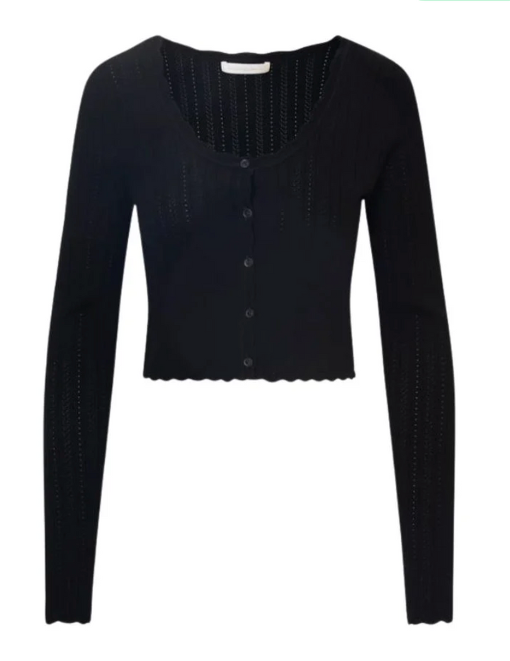 Love Shack Martti Stretch Pointelle Cardigan Skipper & Scout 