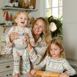 Pink Chicken Ski Fair Isle Bamboo Romper