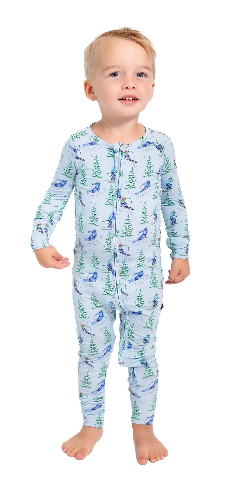 Lev Baby Ski Print Breck Convertible Romper Skipper & Scout 