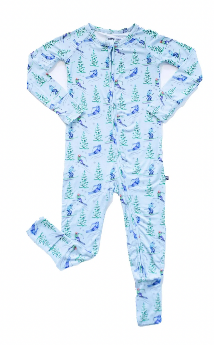Lev Baby Ski Print Breck Convertible Romper Skipper & Scout 