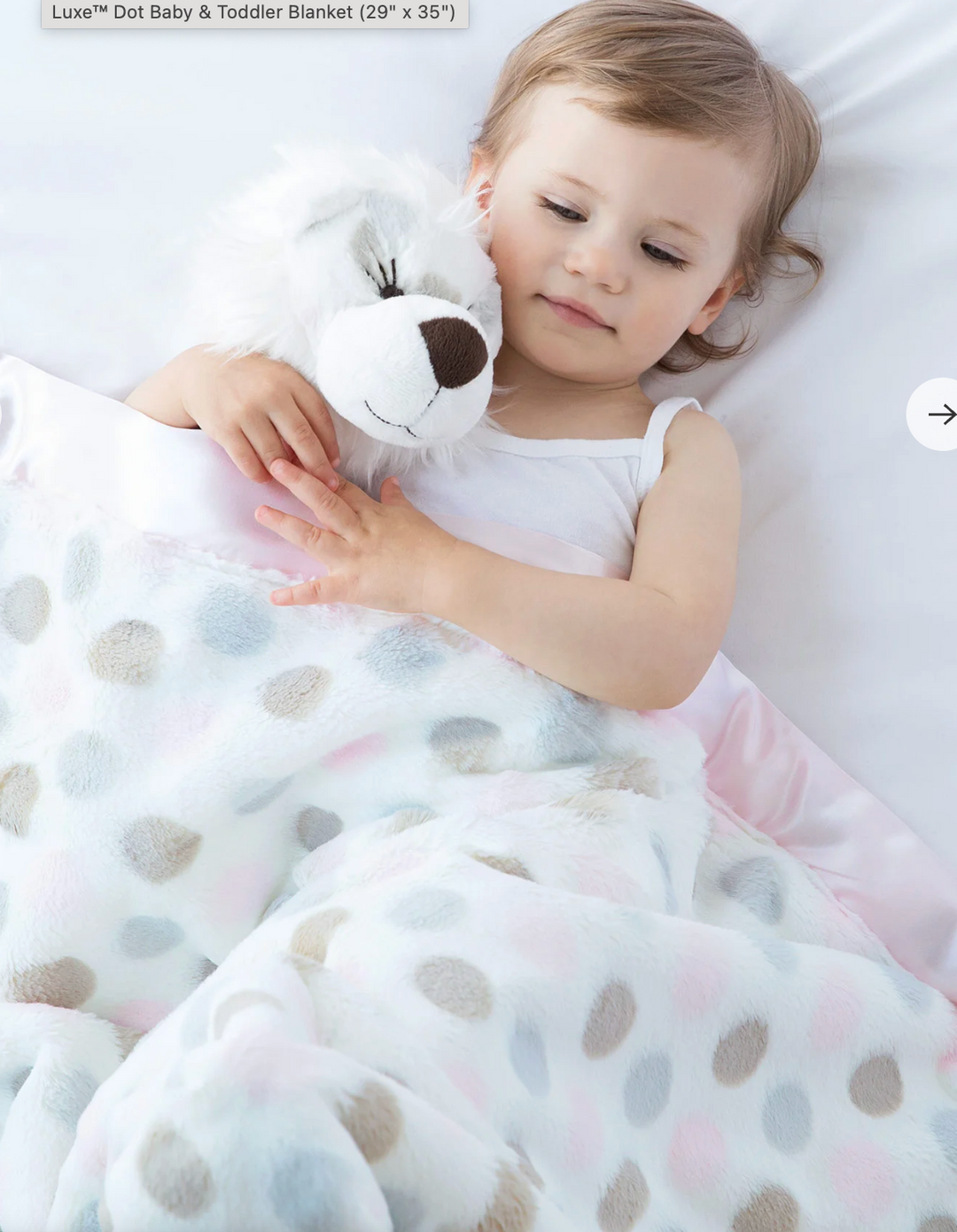 Little Giraffe Luxe Dot Baby Blanket Skipper & Scout 