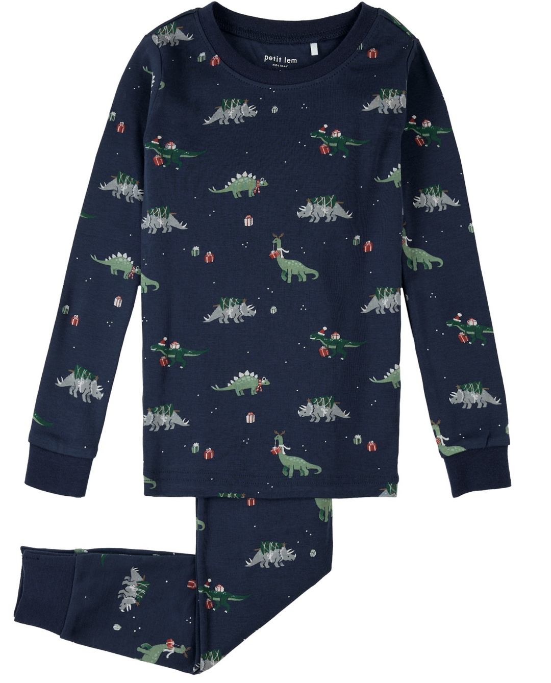 Petit Lem Holiday Dino PJ Set Skipper & Scout 