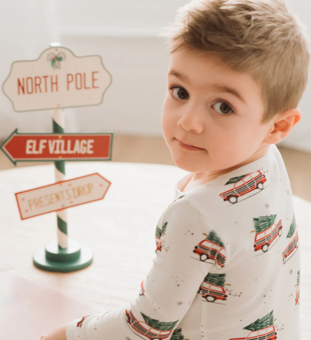 Petit Lem Festive Cars PJ Set Skipper & Scout 