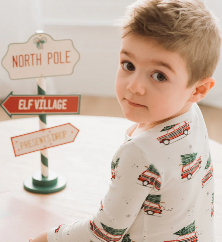 Petit Lem Festive Cars PJ Set Skipper & Scout 