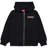Diesel Logo Stitch Zip Hoodie