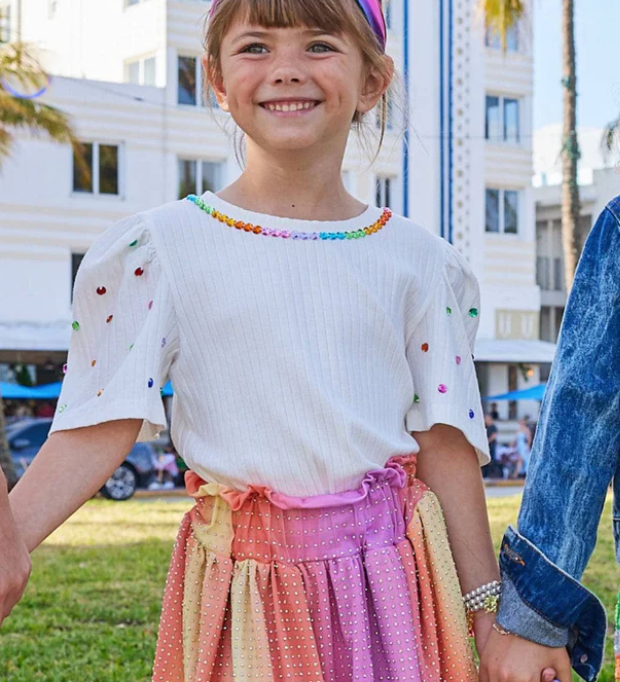 Lola & the Boys Queen Gem SS Tee Skipper & Scout 