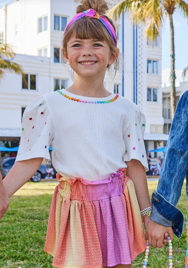 Lola & the Boys Queen Gem SS Tee Skipper & Scout 