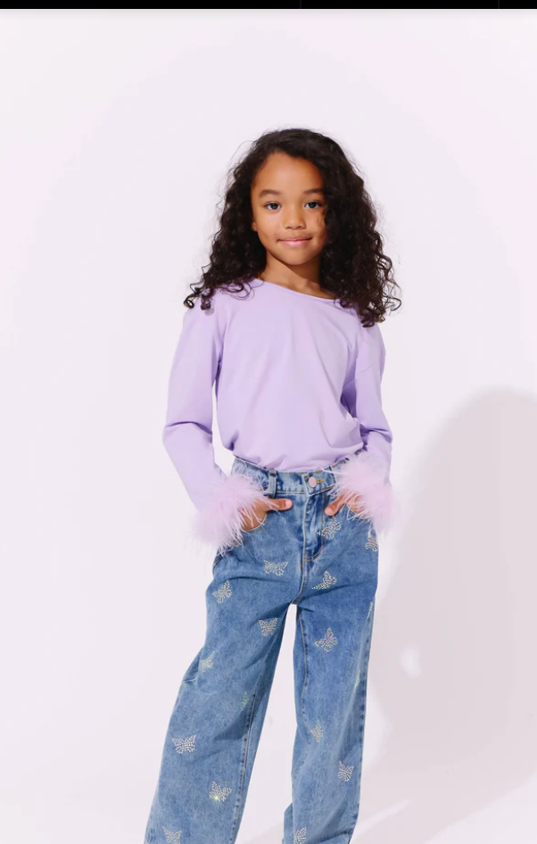 Lola & the Boys Crystal Butterfly Jeans Skipper & Scout 