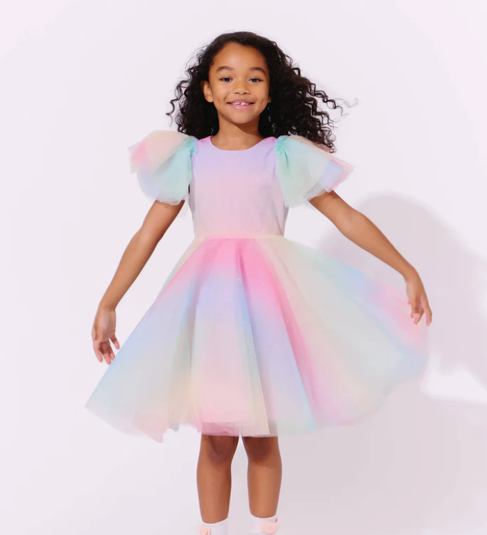 Lola & the Boys Sparkle Ombre Tulle Dress Skipper & Scout 