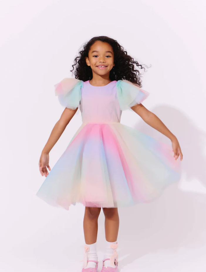 Lola & the Boys Sparkle Ombre Tulle Dress Skipper & Scout 