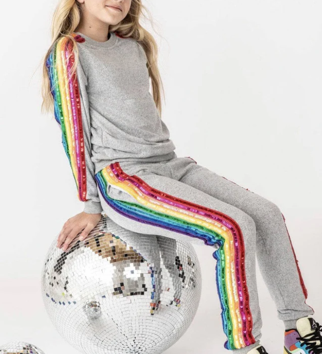 Lola & The Boys Rainbow Sequin Set Skipper & Scout 