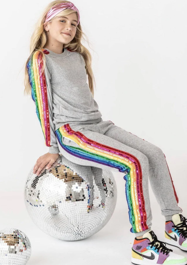 Lola & The Boys Rainbow Sequin Set Skipper & Scout 