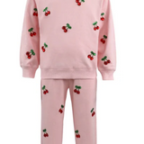 Lola & the Boys Cherry Berry Jogger Set Skipper & Scout 