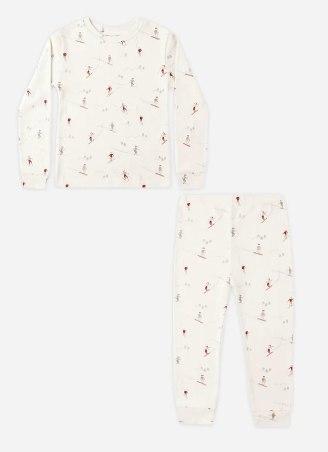Rylee + Cru Skiers Organic LS Pajama Set Skipper & Scout 