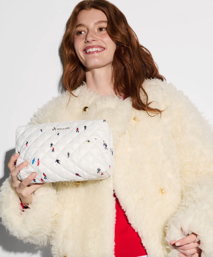 MZ Wallace Medium Double Zip Cosmetic - Dede Skier Print