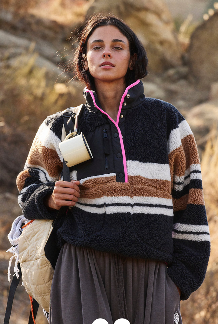 FP Movement Rocky Ridge Fleece Striped Pullover