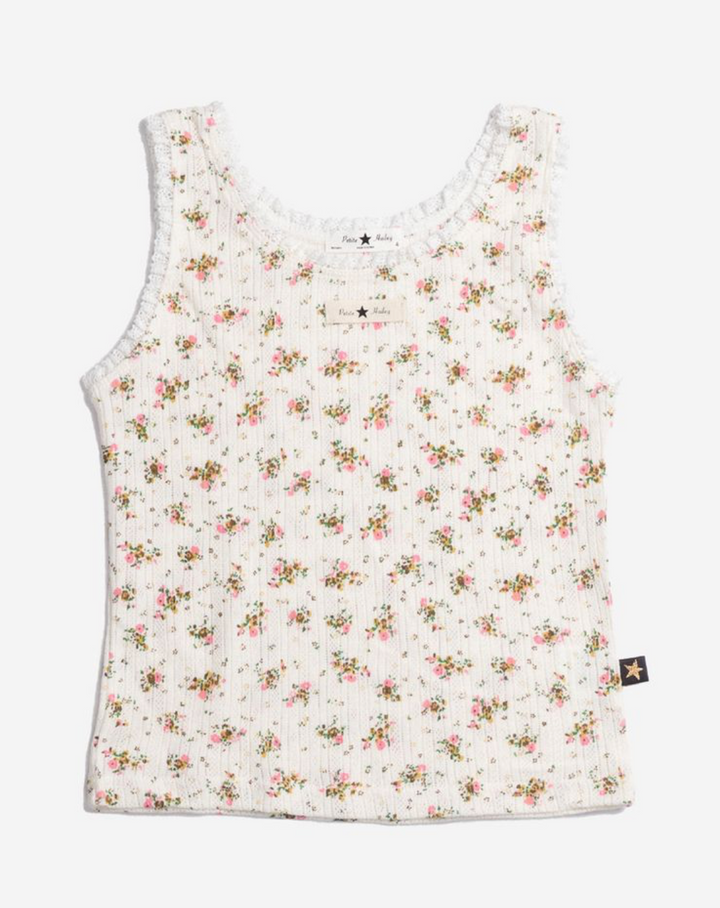 Petite Hailey Iris Floral Tanktop