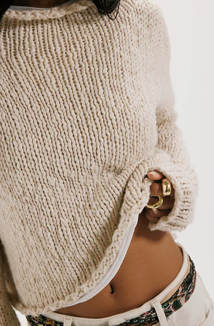 Free People Opal Rollneck Knit Sweater