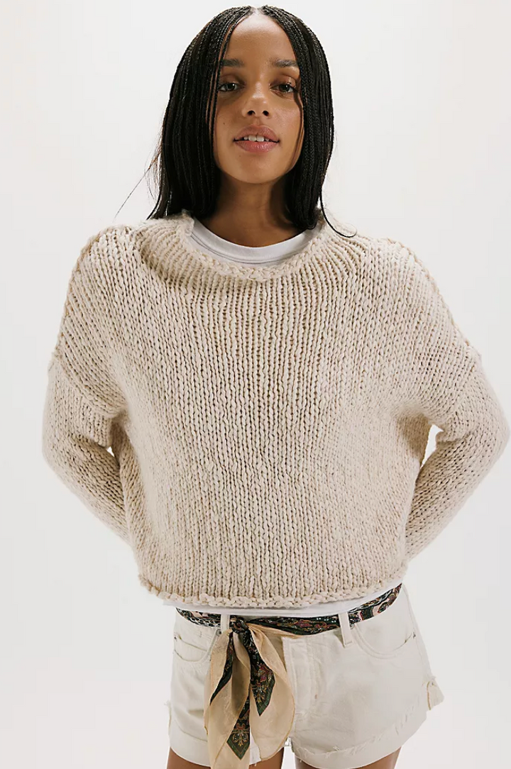 Free People Opal Rollneck Knit Sweater