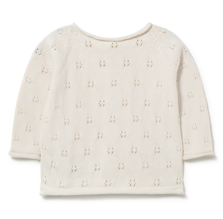Li + Me Saskia Pointelle Knit Top/Kia Footie SET
