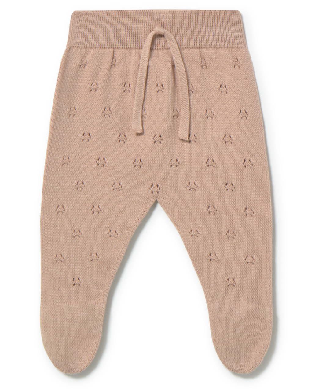Li + Me Saskia Pointelle Knit Top/Kia Footie SET