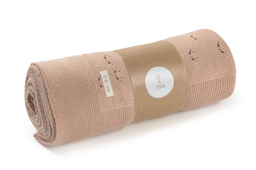 Li + Me Guiui Pointelle Knit Blanket